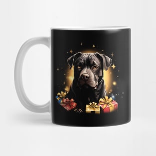 Christmas pitbull Mug